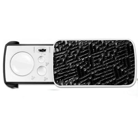 Håndholdt forstørrelsesglas med LED-lys, 30X 60X 90X Lille stående forstørrelsesglas til smykker, sten, frimærker