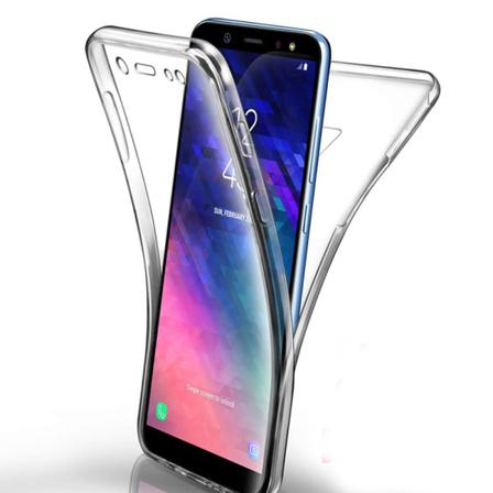 Huawei Mate 20 Pro - Fram & Bak Silikonskal Från North Roséguld