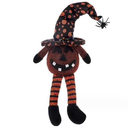 Halloween-tomte med LED-ljus Glödande Spindel Elf Ornament