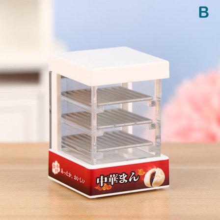 1:12 Dockskåp Mikrovågsugn Brödskåp Steam Box Househol