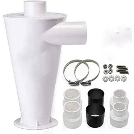 Syklon Støvsamler, Støvsuger Separator Filter Samler, Tilbehørssett Syklon Støvsamler, Syklonfilter for Støvsuger Støvoppsamling