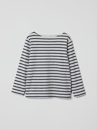 Polarn O. Pyret - Striped long-sleeved top - 116 - Childrenswear - blue