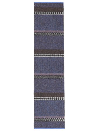 Tvättbar Matilda Blå/Brun Gångmatta Liten