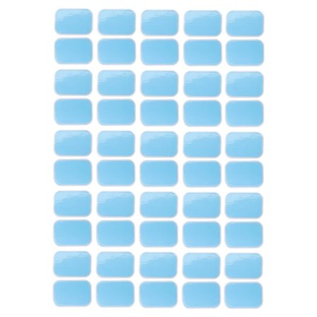 50 st Abs Stimulator Träningsgelark Pads Ersättningstillbehör för Magmuskeltränare