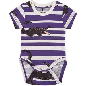 Mini Rodini Purple Crocodiles Baby Body 56 cm (1-2 Months) - All in ones - 56 cm (1-2 Months) - Purple