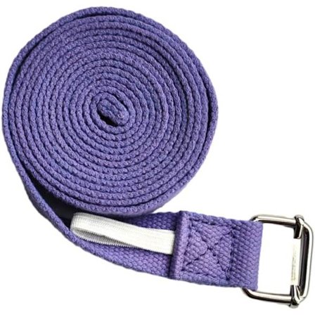 Bekvem yogastrop, der er egnet til udstrækning og forbedring af yogastillinger, bomulds yogastrop, yogaudstrækningsstrop