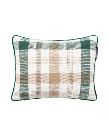 Lexington Checked recycled cotton pillow 40x30