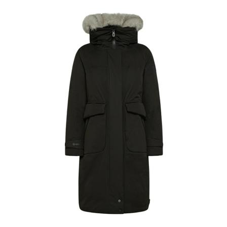 Peuterey Long parka in technical fabric Sort, Dame, Størrelse: 2XL