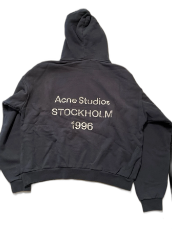Acne Studios Mörkblå hoodie