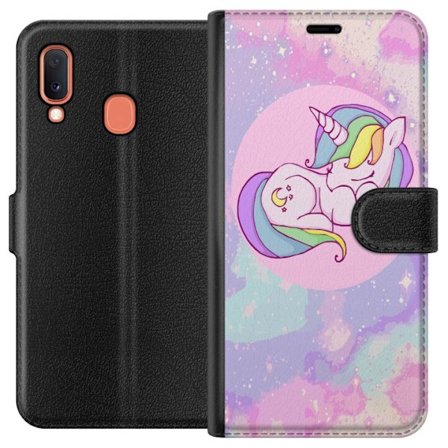 Kompatibelt Plånboksfodral till Samsung Samsung Galaxy A20e UNICORN