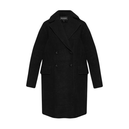 Emporio Armani, Wool coat Zwart, Dames, Maat:XS,wol
