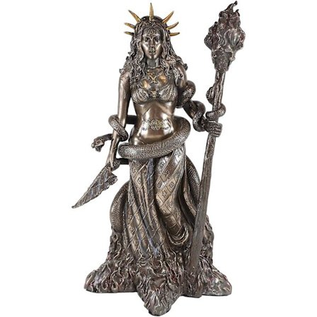 Græsk gudinde samleobjekt figur gul/bronze græsk gudinde model harpiks håndværk til stue soveværelse indretning(Bronze)