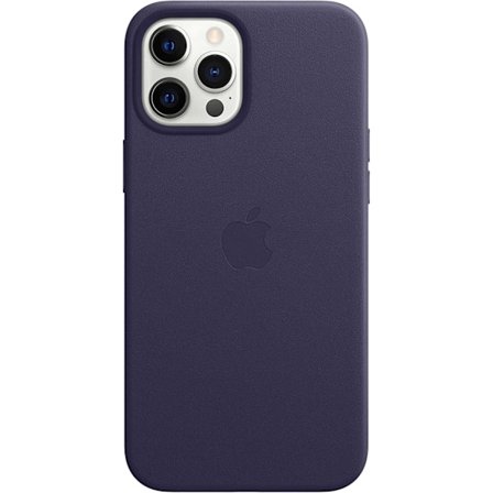 Apple Leather Case with MagSafe (for iPhone 12 Pro Max) - Dark Purple