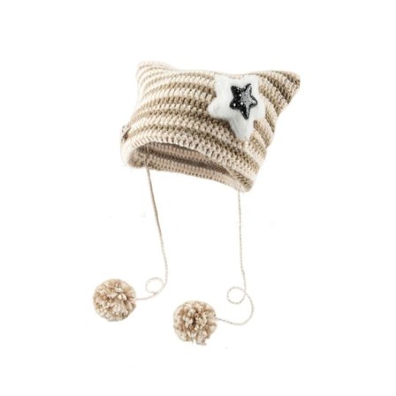 Cap Stickad cap KAFFE AA