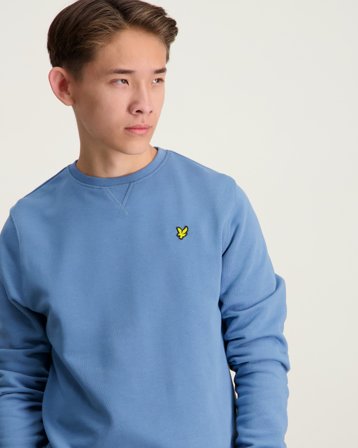 Lyle & Scott Crew Neck Sweatshirt Blå Genser Gutt - Kids Brand Store