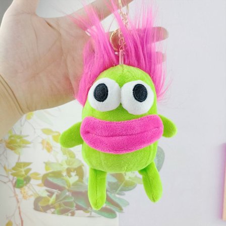 Tegneserie Nøgleringsvedhæng Stegt Pølse Mund Vedhæng #3