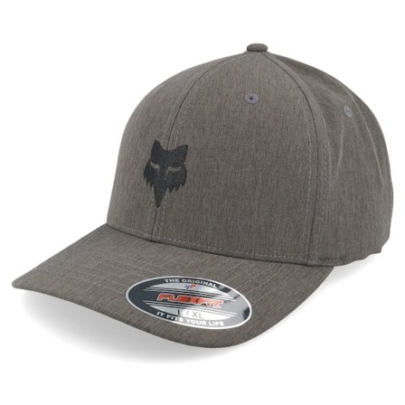 Fox - Grey flexfit Czapka Z Daszkiem - Fox Head Select Hat Black/Charcoal Flexfit @ Hatstore