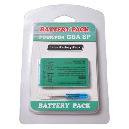 Laderbart Batteripakke for GBA SP Gameboy Advance 3.7v med Verktøy