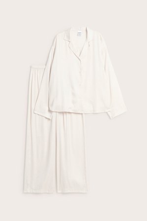 Kappahl | Satengpyjamas | Hvit