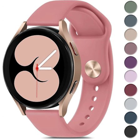 Silikonarmband för Samsung Galaxy Watch 6/5/4 för kvinnor och män, 20 mm mjukt ersättningsarmband för Samsung Watch 6/5/4