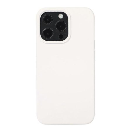 Flytende silikondeksel for iPhone 14 Pro (Hvit)
