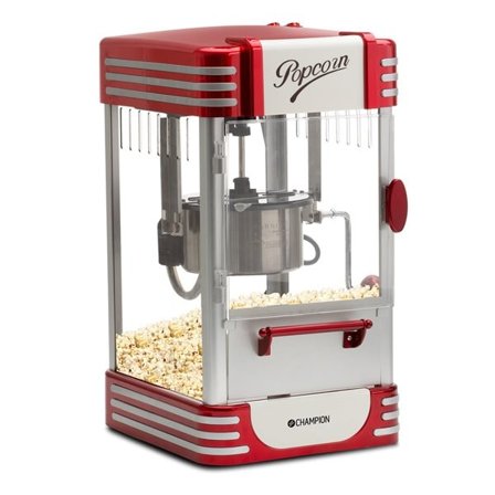 Champion Popcorn Machine Retro Design - Rød