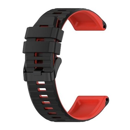 För Garmin Fenix 6 Pro 22mm Silikon Blandfärg Klockarmband XZV