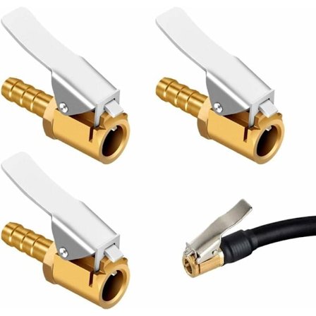 3 kpl Messinkiä Ilmapumppu Suutin, Ilmapumppu Leike, Ilmapumppu Venttiili Liitäntä, Auton Rengas Venttiili Adapteri, Autolle tai Kuorma-autolle Rengas