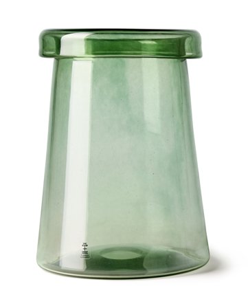 Lexington Lexington hand made glass vase, green
