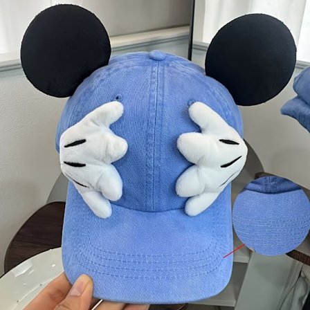 Baseball Kasket Mickey Mouse Ører Design Casual Solhat Fiskerhat