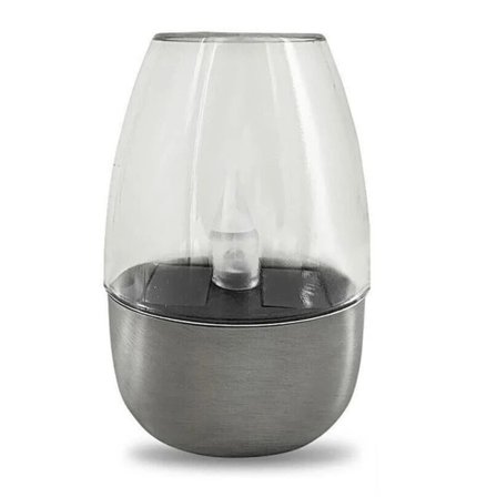 Solcellslampa LED-ljus MED HÄTTA OCH RÖKT MED HÄTTA OCH RÖKT Med hätta och rökt Med hätta och rökt