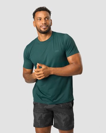 ICANIWILL - Training Club Tee Men Dk Teal - Miehet - Treenivaatteet ICIW:ltä