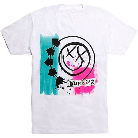 Blink-182 Självbetitlad Slim-fit T-shirt (stor) Vit