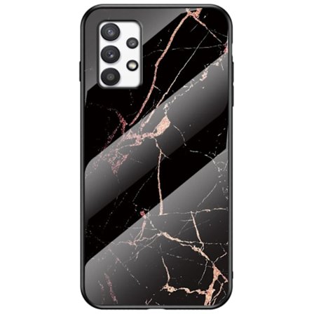 Fantasy Marble Samsung Galaxy A53 5G Suojakuori - Gold Musta Marble
