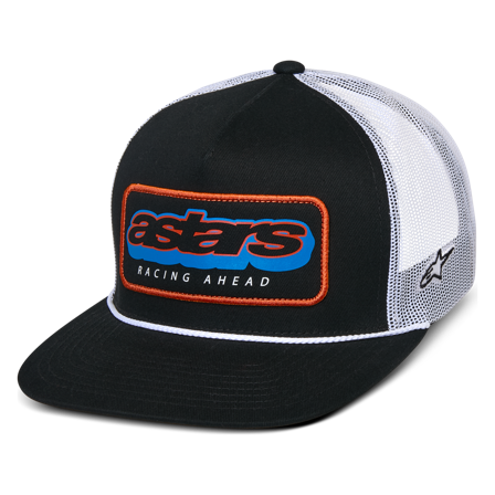 Trucker Cap Alpinestars Phosphor Schwarz/Weiß Einheitsgröße