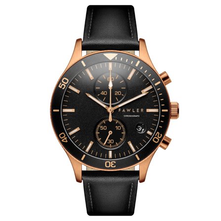 Aeris | Black Brass Chronograph Watch for Men