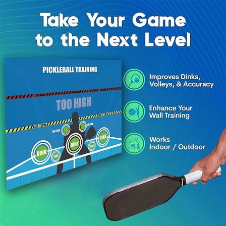 Pickleball Træning Øve Vægklistermærker Pickleball Dink Pad Øveplade Plakat Rebounder Træningshjælp