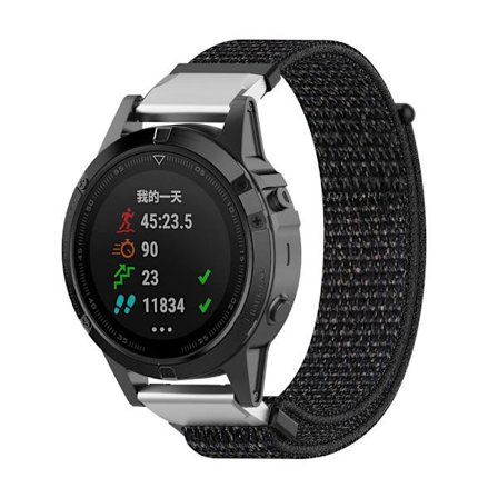 Nylonarmband Garmin Fenix 8 47mm Svart
