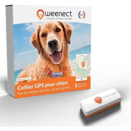 GPS Tracker for Dogs - Weenect XS (White Edition 2023)