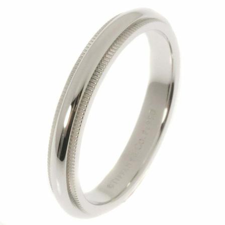 Tiffany & Co. Pre-owned, Pre-owned Milgrain Grijs, Dames, Maat:ONE Size