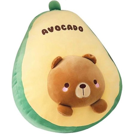40cm Björnpälsdjursplyschkudde, Avocado Fylld Djur, Plysch Mjuk Kramande Kudde, Plysch Leksakspresenter