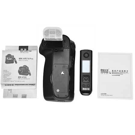 Meike 2.4G trådlös fjärrkontroll kamerabatterigrepp tillbehör för Canon 5D Mark IV