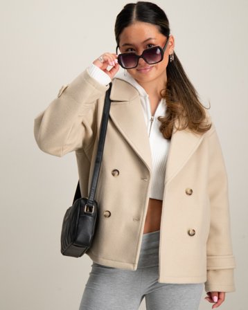 RYVLS Stockholm Peacoat Beige Vestes Fille - Kids Brand Store