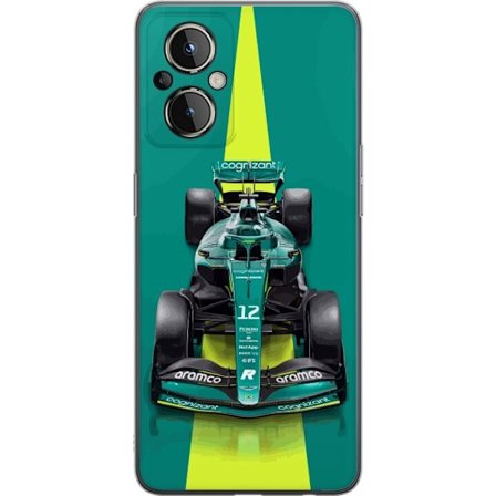 Yhteensopiva Puhelinkuori OnePlus OnePlus Nord N20 5G Aston Martinin Formula 1 -auto vihreässä kilpailumuotoilussa, jossa on moderni studiosentuntma