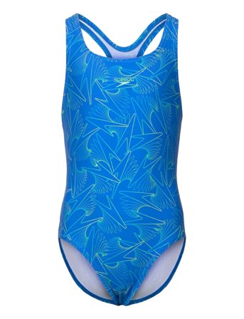 Girls Hyperboom Allover Medalist Blue Speedo