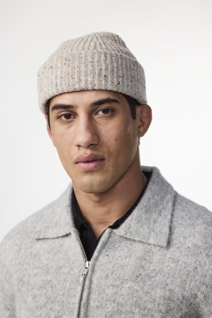 NN.07 Sailor 6697 Beanie Male White Certified Wool
