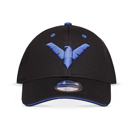 DC Comics Nightwing logotyp justerbar keps, svart/blå