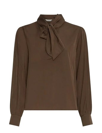 Mschjuliana Tie Top Brown MSCH Copenhagen