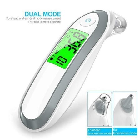 Infrarød Pande- og Ørehund, Professionel Digital Øretermometer til Baby, Barn, Voksen