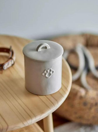 Bloomingville Buddy Oppbevaringskrukke, Hvit - 15cm